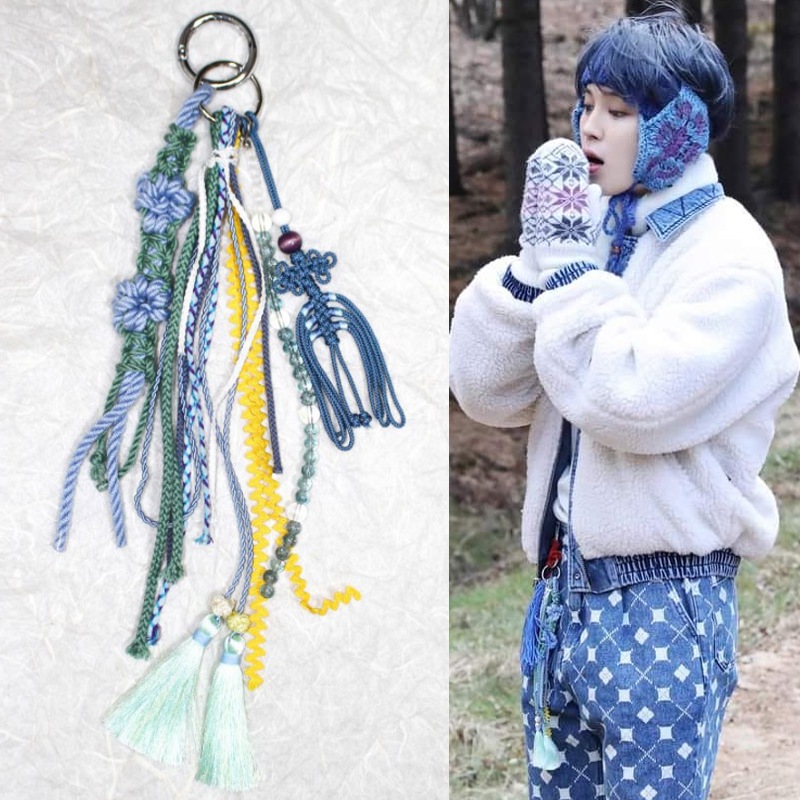 15月 045. ハヌル庭園 キーリング bts ジミン キーホルダー