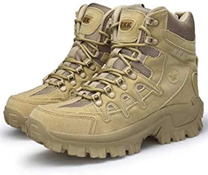 ナイトレイド メンズ ミリタリー ブーツ アウトドア シューズ 登山 靴 ブラウン 27.0cm(ブラウン 27.0cm, 26.0 cm 2A)
