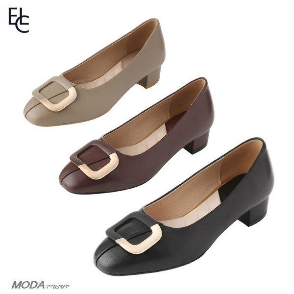 軽量クッションミドルヒールシューズ 女性パンプス LCWD12U613X_GN