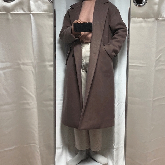 (キルティング) ベイク ダブル ロング コート