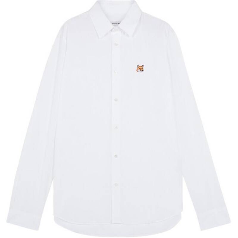 [ロロモダ] メゾンキツネ フォックスヘッドパッチ クラシック メンズシャツ / MM00409WC0026-P100
