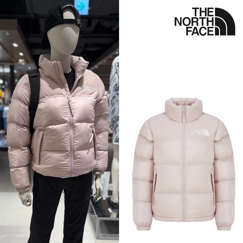 NJ3NR80 WS NUPTSE ON JACKET 25FW新作 保温 撥水 軽量 ショート丈 ピンク 冬用 スタンドカラー フルジップ デイリー 通勤通学 防風 快適 着心地 秋冬 ソフトタッチ