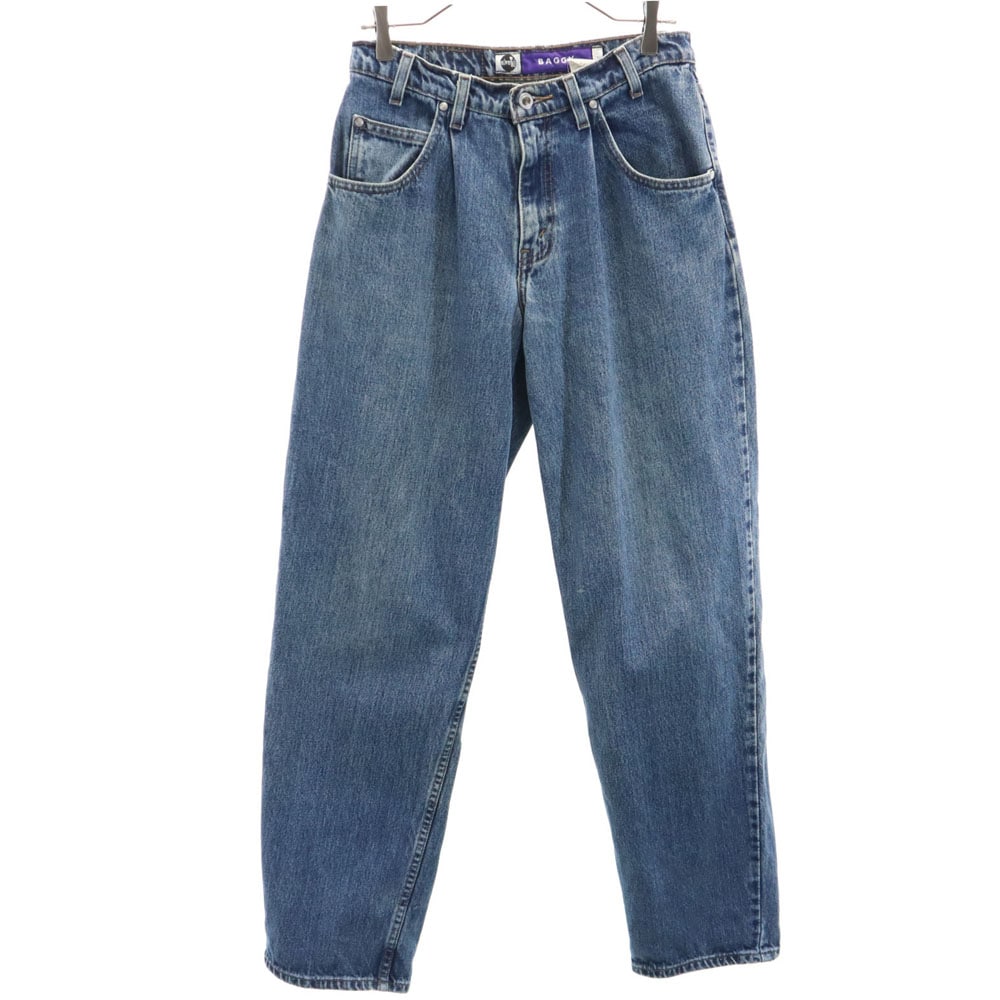 90s シルバータブ オールド デニム バギーパンツ ｗ30 BAGGY ジーンズ メンズ 古着