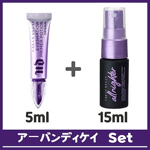 (Set) アイシャドウプライマーポーション 5ml オールナイターロングラスティングメイクアップセッティングスプレー 15ml [Set]