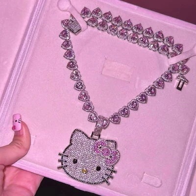 【2025新作】キティ ネックレス めう 手鎖 耳くぎ ペンダント イヤークリップ リン ネックレス本 指輪 品質良い
