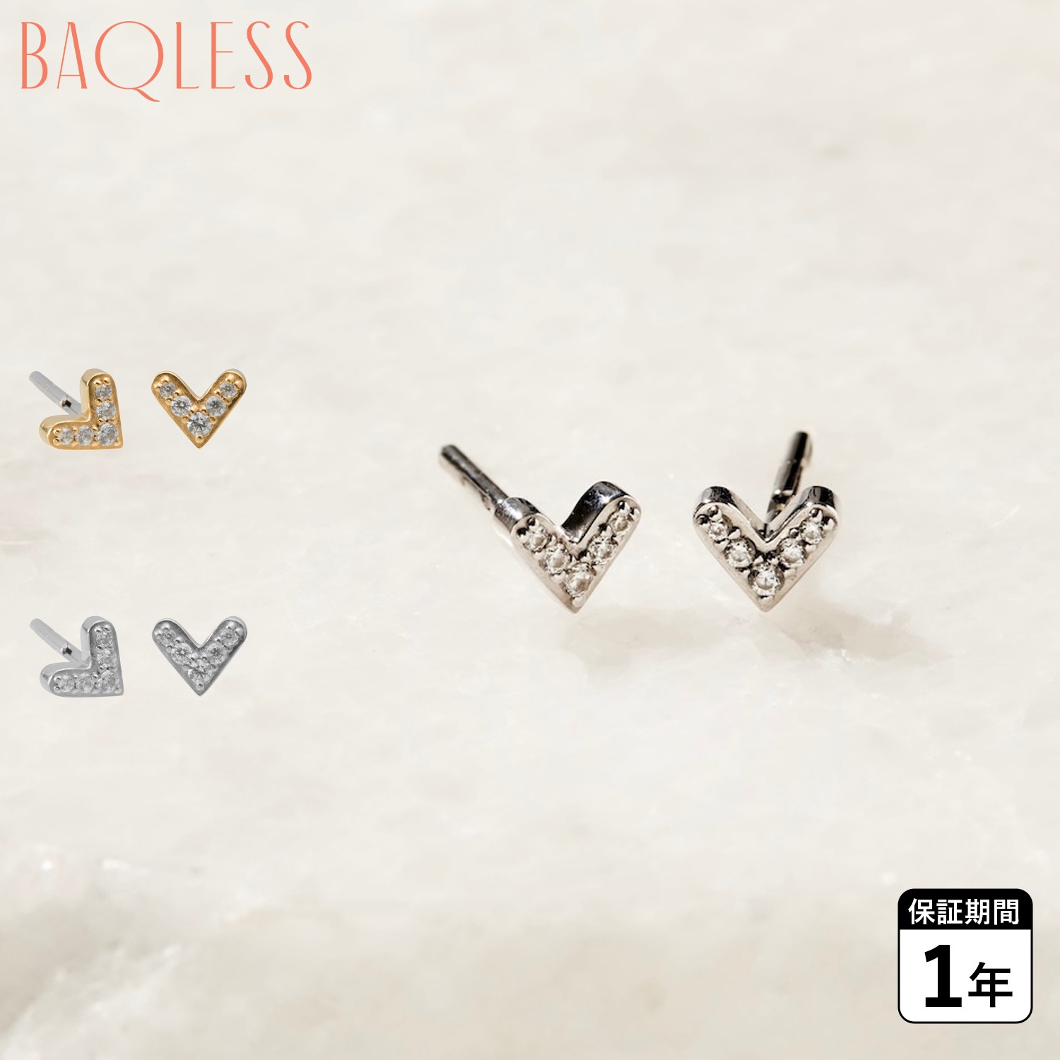 ピアス レディース 金属アレルギー対応 つけっぱなし キャッチなし キャッチレス サージカルステンレス CZ-LHT予約 8月中旬 入荷予定 12,375円