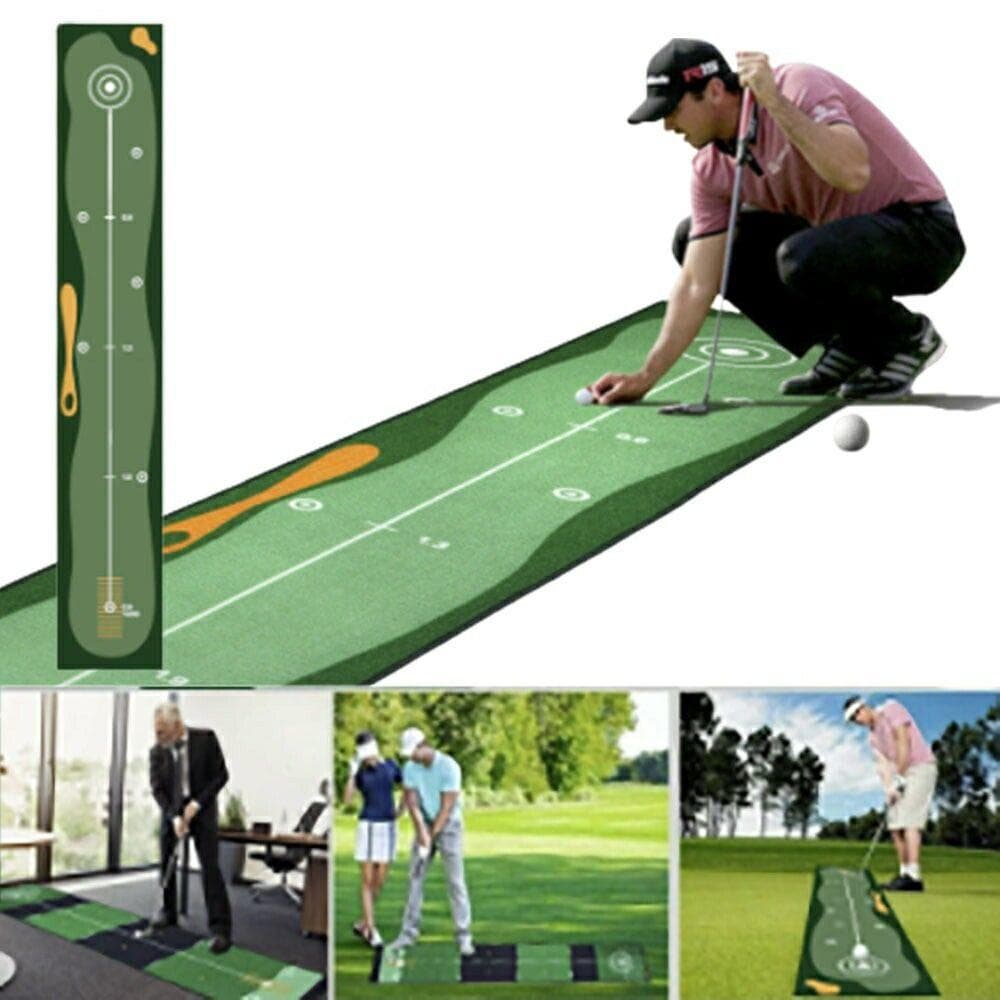 【期間限定特価】ゴルフ パターマット 布マット3m パター練習器具 パター練習マット パター マット 室内 自宅 室外 練習 パッティング パット 大型 練習用具 ライン カ