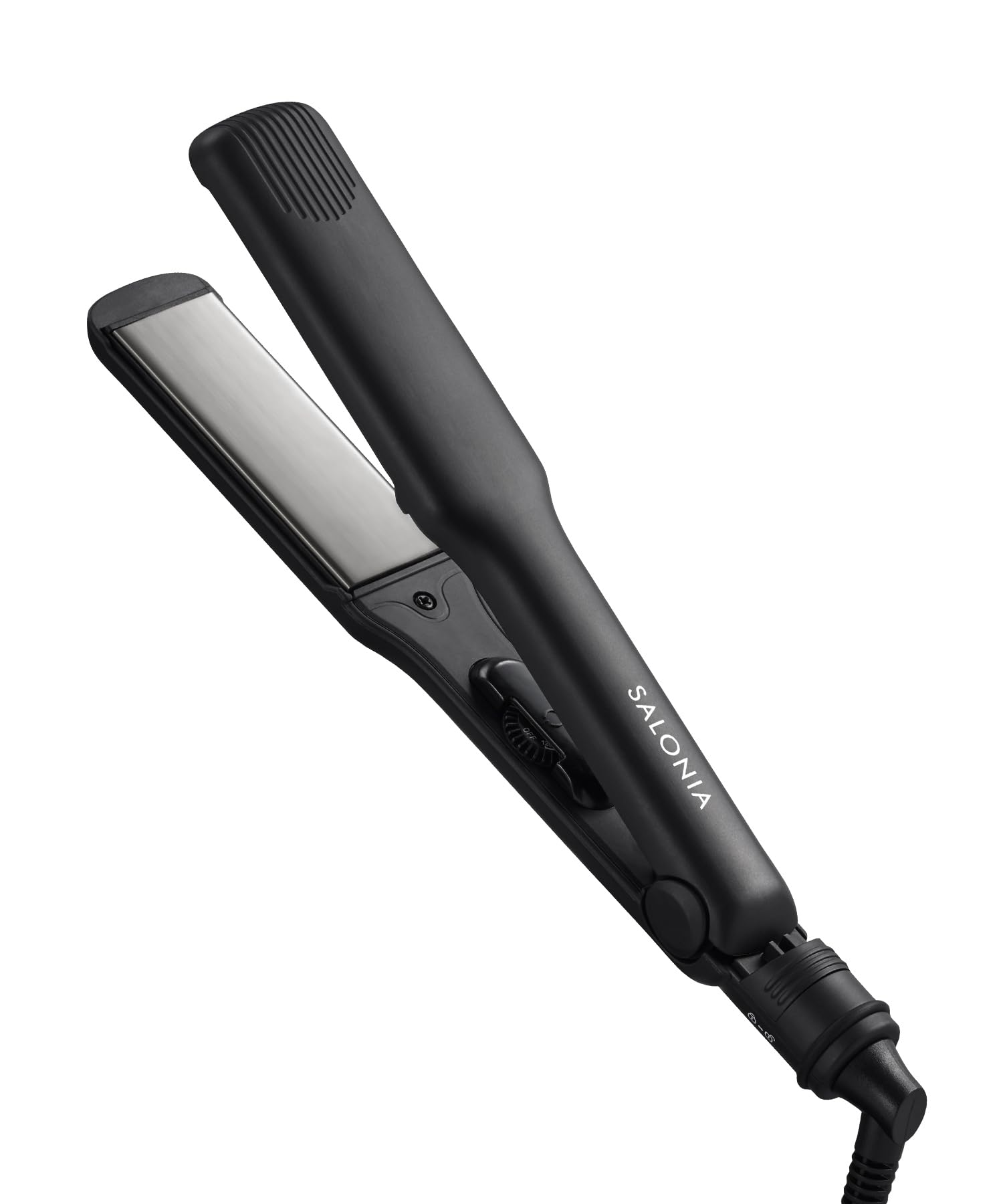 SALONIA サロニア ストレートアイロン ヘアアイロン 35mm 耐熱ポーチ付 海外対応 SL-004 ブラック 4,700円