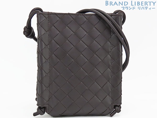 未使用ボッテガヴェネタイントレチャートミニザノットクロスボディバッグ斜め掛けショルダーバッグフォンポーチ639293