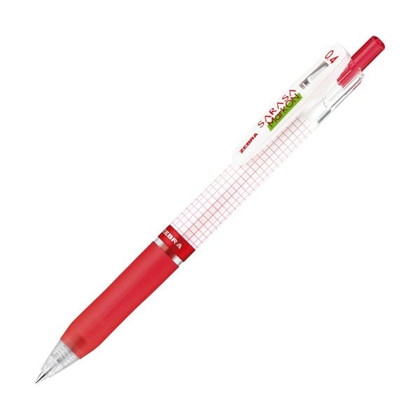 (まとめ) ゼブラ ゲルインクボールペンサラサマークオン 0.4mm 赤 JJS77-R 1本 (×100セット) 10,917円