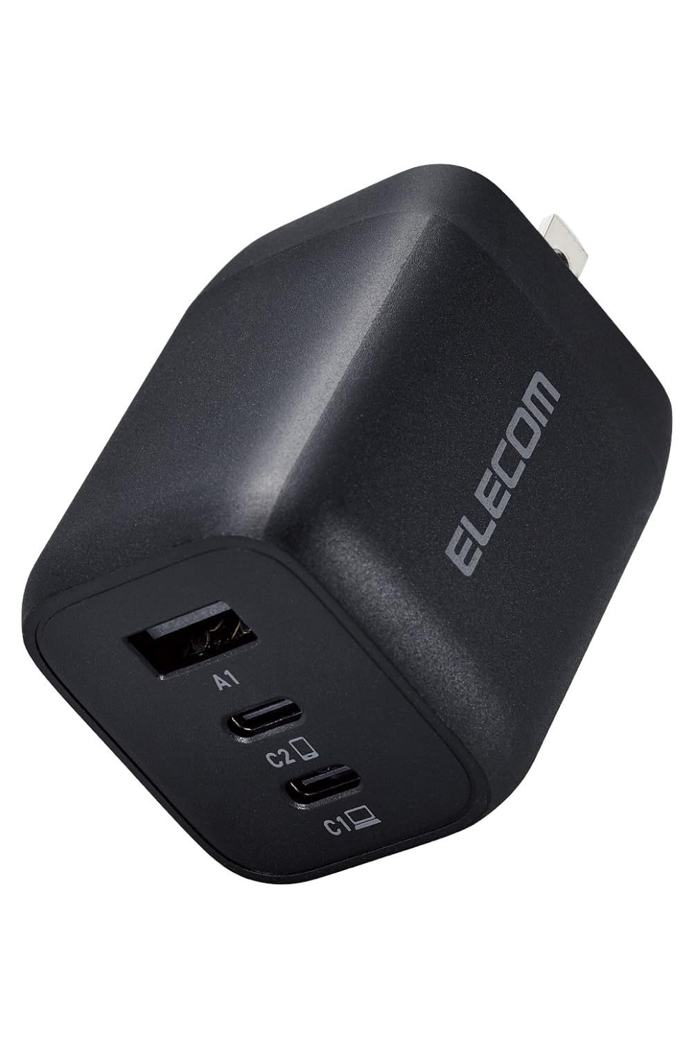 エレコム 充電器 65W USB PD対応 3ポート Type-C USB-A 【 i Phone 16 15 14 iPad Macbook Air ノートPC】 ブラック EC-AC4465BK