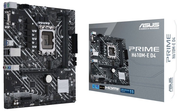 ASUS（エイスース） PRIME H610M-E D4 / Micro-ATX対応マザーボード PRIMEH610MED4
