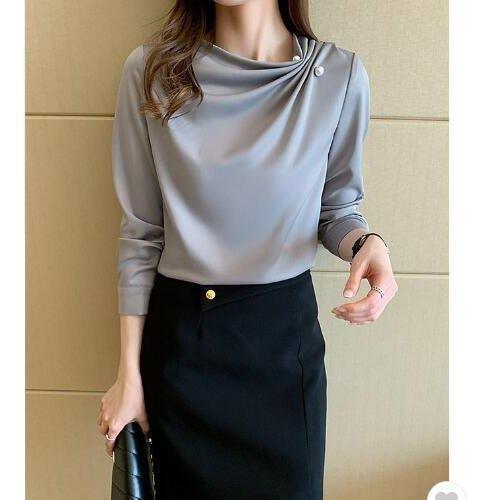 ブラウス レディース きれいめ 春秋 上品 ブラウス Tシャツトップス通勤 着痩せ 新作 韓国風 大人 30代 40代 バレンタイン 2023 プレゼント