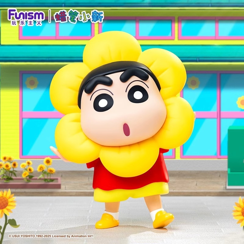クレヨンしんちゃんのフィギュアひまわり風オフィスデスクワークステーション装飾人形おもちゃ