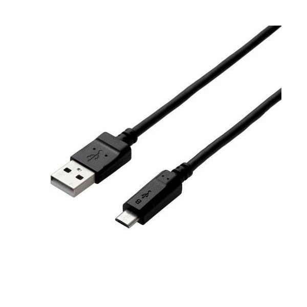 （まとめ） エレコム 2A対応microUSBケーブル MPA-AMB2U15BK (×5セット)