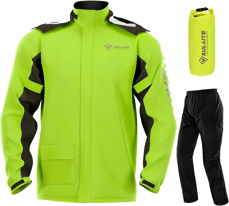 レインスーツ メンズ バイク用レインジャケット 上下セット レインウエア レインコート 自転車 レディース 防水 撥水 雨カッパ 雨具 収納袋付き