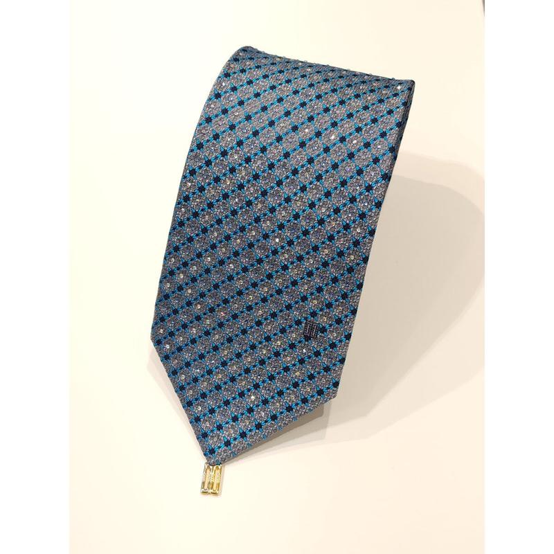 2026 SS クリスタル オールオーバー ブルーカラー ネクタイ (DMG1ACF1109B1)
