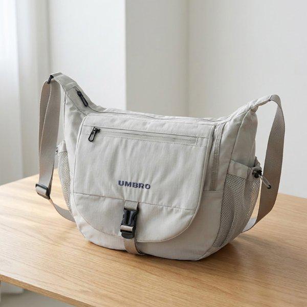 フラップビッグクロスバッグ ホワイトグレー UR123CBG13WGR