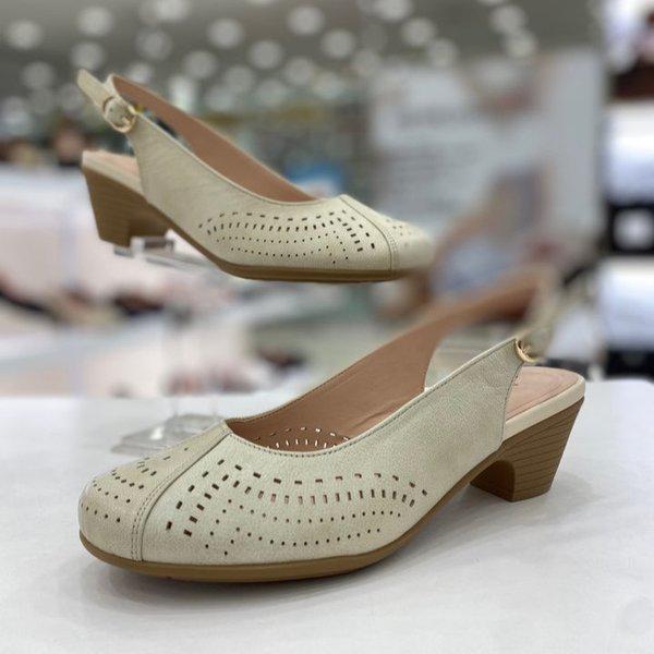 女性パンチングスリングバック YAFMTS620NYCAIV HFGI1A GN_GN