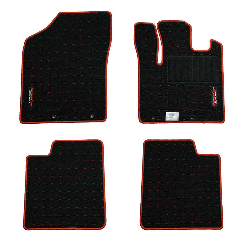 MONSTERSPORT　フロアマット アルトワークス/ターボRS/アルト［HA36S］ 5AGS/CVT車用 ブラック×レッド　894550-7300M