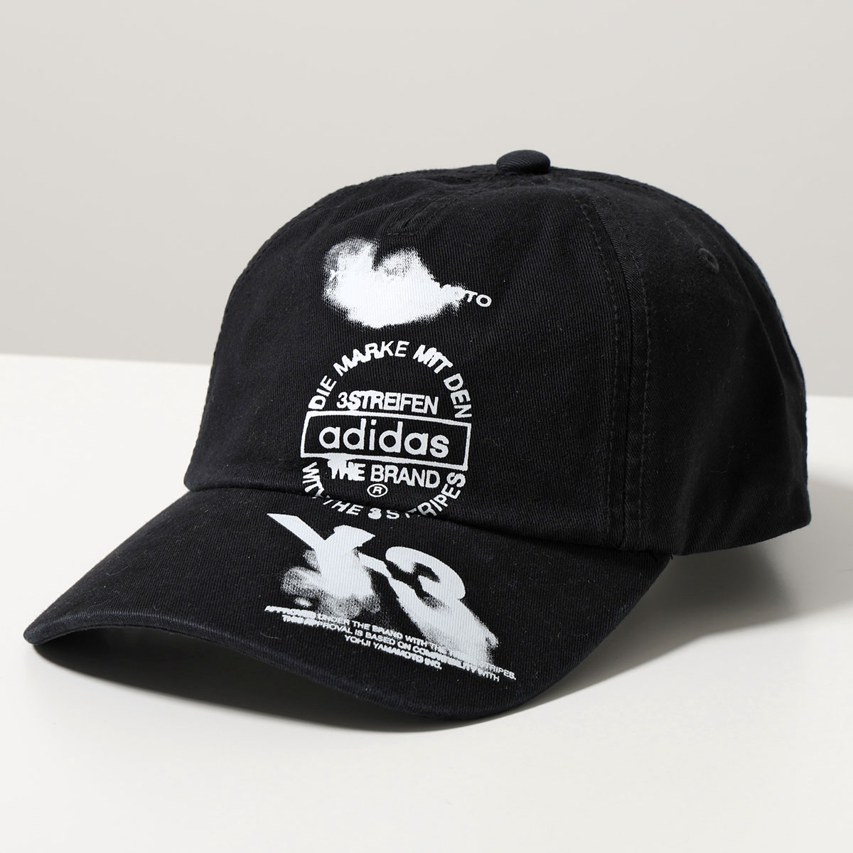 Y-3 ワイスリー ベースボールキャップ GRAPHIC CAP グラフィック キャップ KC3339 メンズ レディース コットン ロゴ 帽子 BLACK