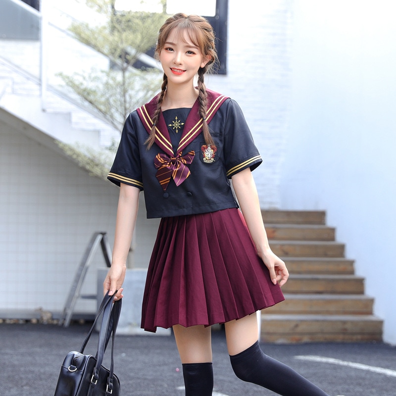 【激安本日限定】ハリーポッター服 Jk 制服 夏スーツ カレッジ ショートスカート 袖 ハーマイオニー服