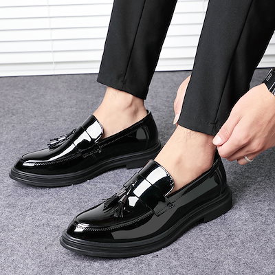 Qoo10] 光沢のあるビジネス紳士靴夏の万能ビジネス