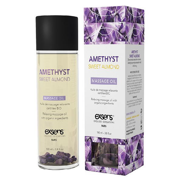 exsens(エクセンス) リラックス マッサージオイル アメジスト&アーモンド 100ml 鉱石入り オーガニック認証 【メーカー正規品】 5,173円