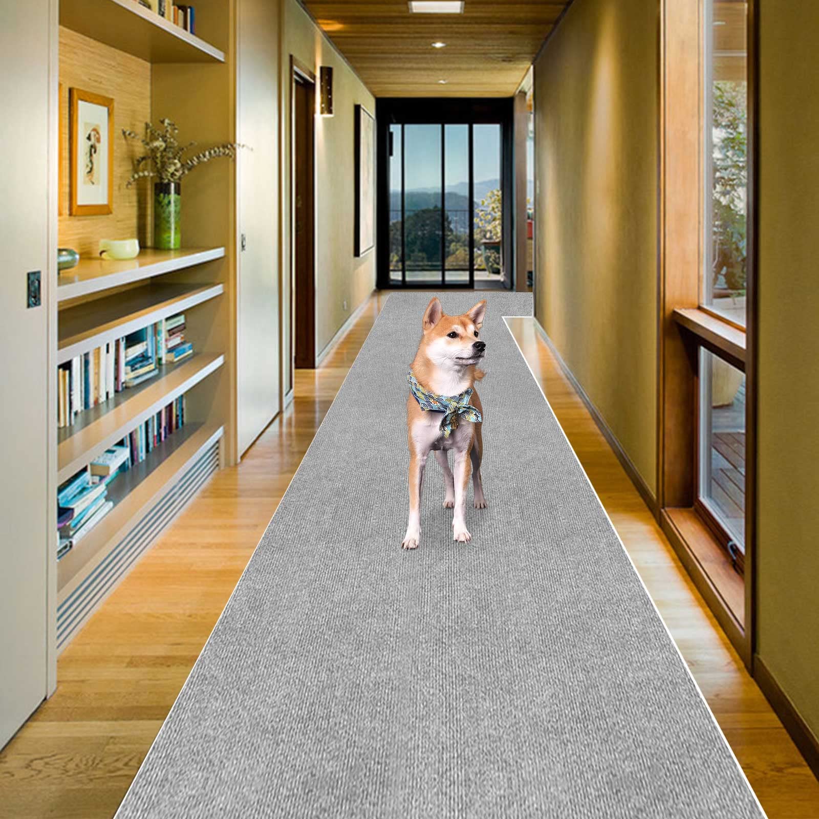 廊下敷きカーペットラグ ラグマット 台所マット ロング60×600cm JAYFAN キッチンマット 廊下 カーペット玄関 マットフローリングマットカーペット洗える PU 4 mm厚 拭ける 踏み心地