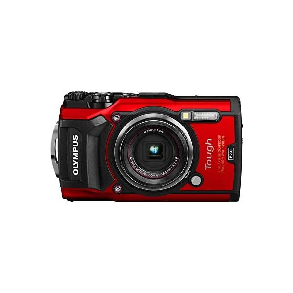 【中古】OLYMPUS デジタルカメラ Tough TG-5 レッド 1200万画素CMOS F2.0 15m 防水 100kgf耐荷重 GPS+電子コンパス&内蔵Wi-Fi TG-5 RED 48,800円