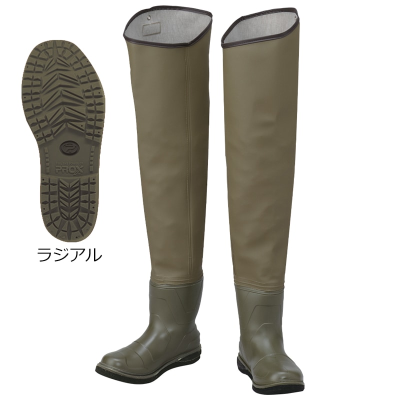 プロックス PX3422LL 自立ヒップウェダー ラジアルソール(LLサイズ27～27.5cm)サンドカーキ PX3422LL