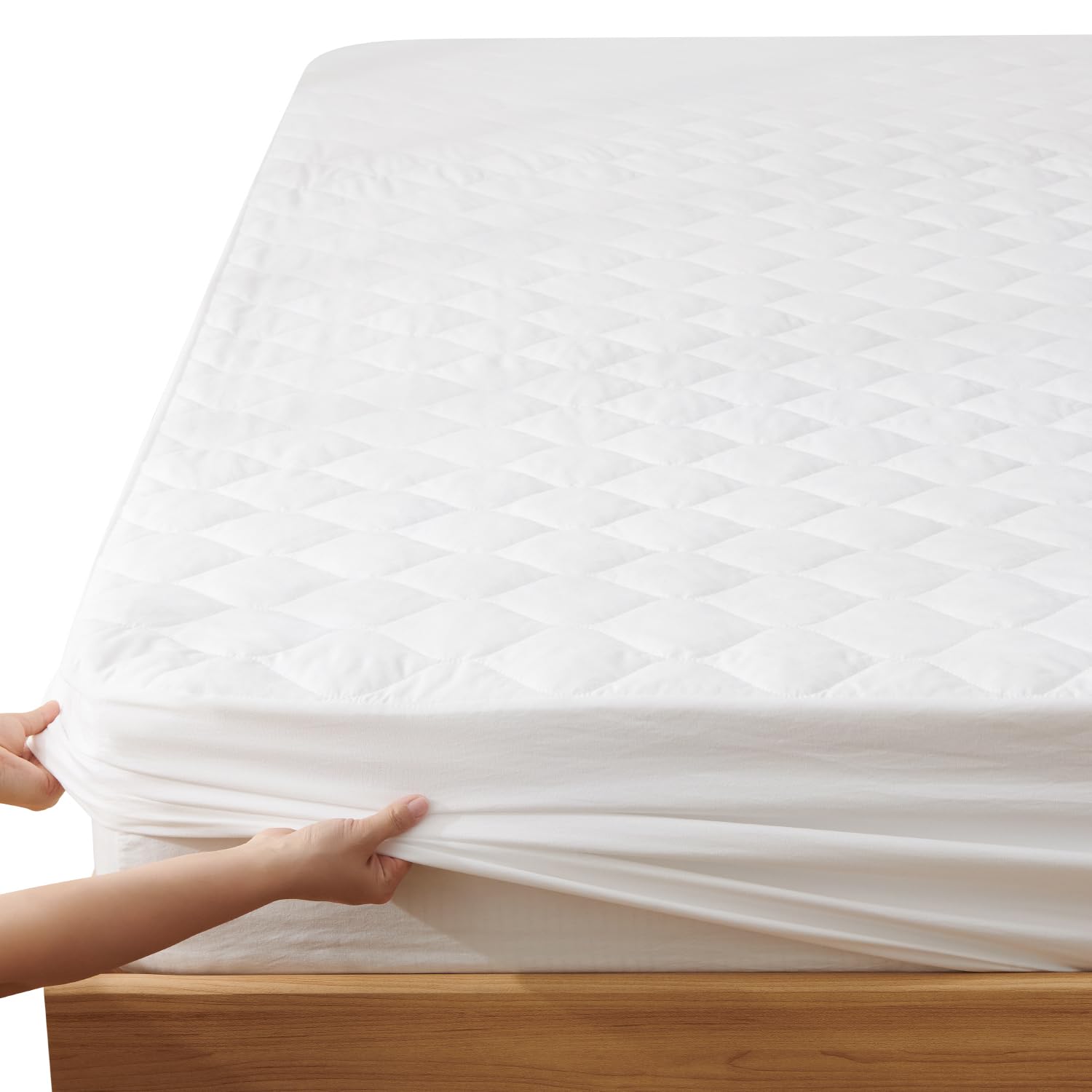 YOYOSTAR 2026パッド一体型 ボックスシーツ 洗いざらし 高吸水速乾 1枚2役 ベッドシーツ 敷きパッド 着脱楽々 時短 柔らかい クッションk3f