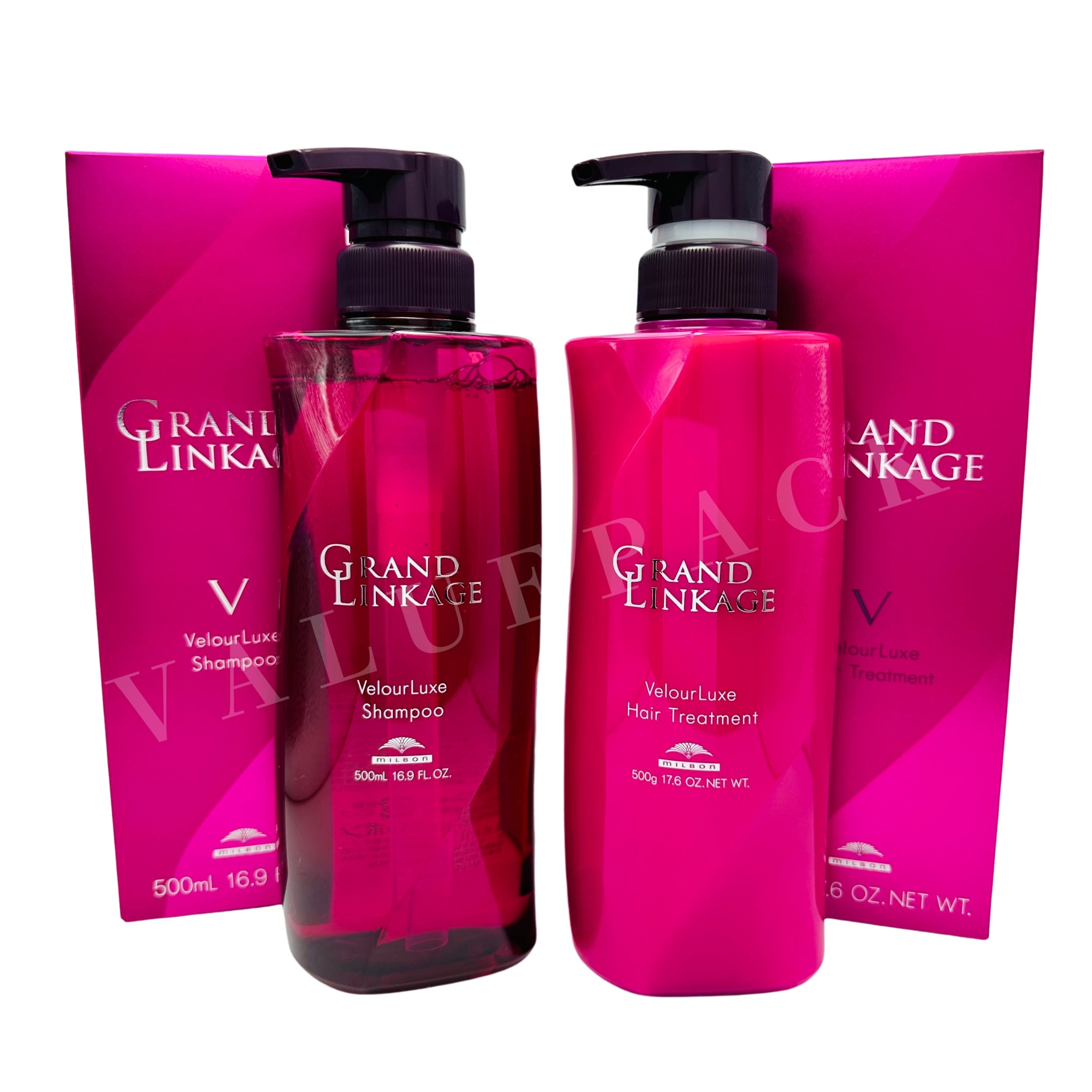 【セット品 各種】 グランドリンケージ ウィローリュクス / ヴェロアリュクス / シルキーリュクス (シャンプー 500ml + トリートメント 500g) 本体 ボトル セット