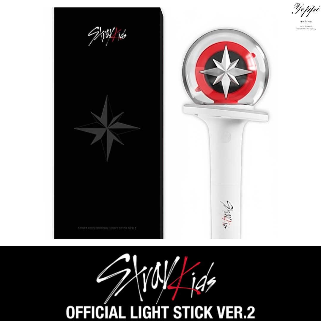 【 当日出発 】Stray Kids Official Light Stick ver.2 当店特典 skz 公式ペンライト 応援棒 公式グッズ