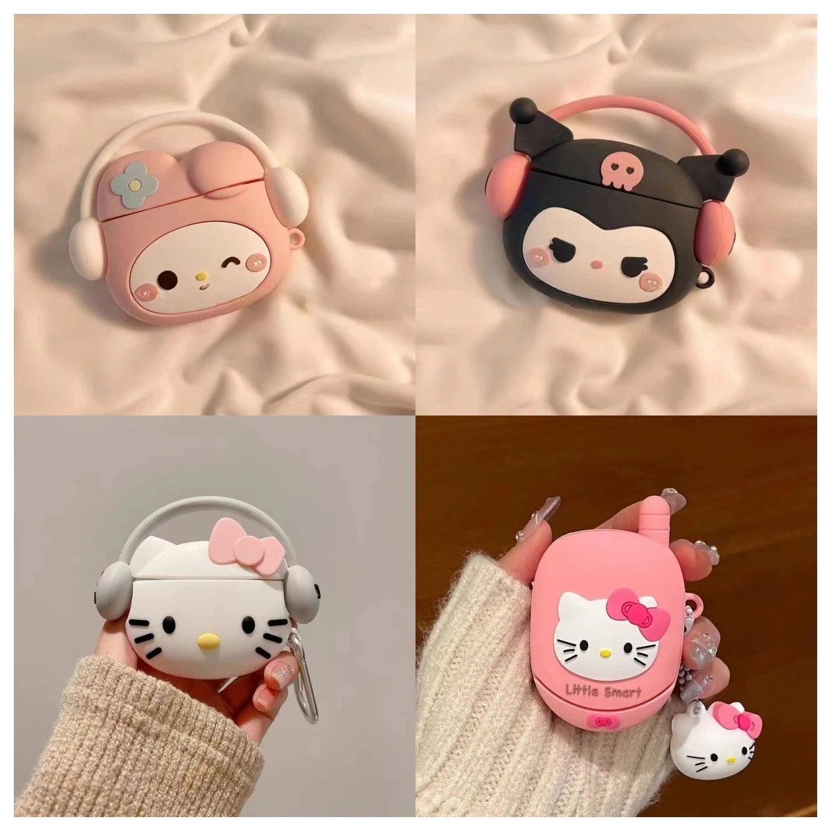 【15点セット】人気 AirPodsPro2世代用クロミメロティアップルイヤホンケースAirPods3かわいいワイヤレスBluetoothイヤホンケースAirPod1 / 2世代メスシリコンイヤホンケ