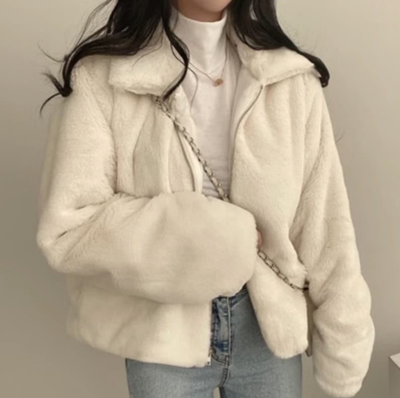 上着 もこもこ アウター 長袖 ブルゾン ジッパー 前開き かわいい 大人 きれいめ シンプル カジュアル 上品 おしゃれ かっこいい 女子 こなれ感 ルーズ 個性的 クール モード系 エレガント