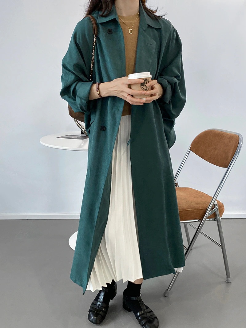 未使用タグ付アバハウスチェスターコート千鳥ベロア切り替えM