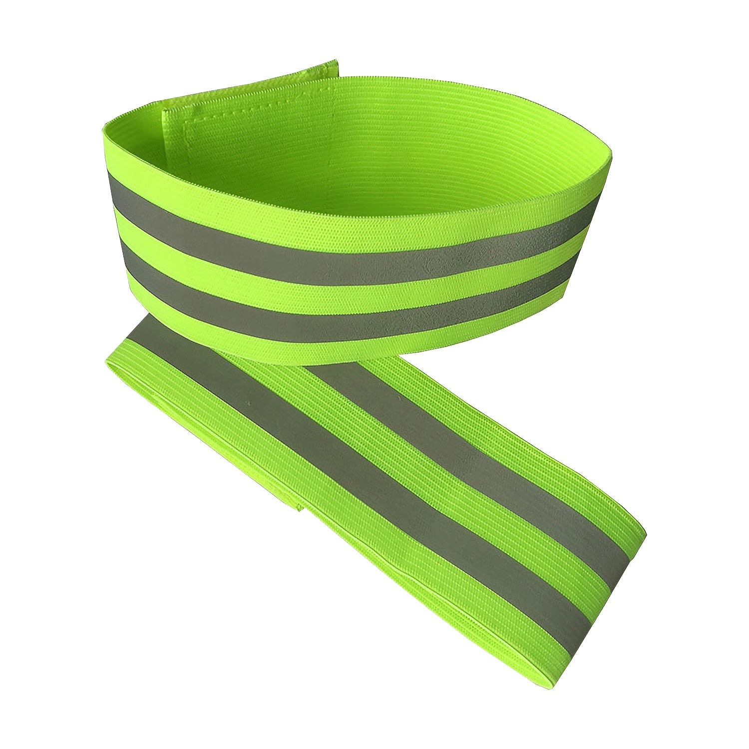 反射アームバンド 2個セット 反射板 蛍光 夜間 安全 伸縮 リストバンド マジックテープ ベルクロテープ 反射 バンド ランニング ウォーキング 腕 アーム 足首 通勤 交通 工事 現場 ライト