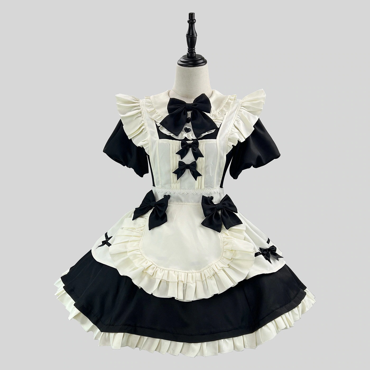 フレンチの甘さがかわいいLolitaLolitaウエストカットのワンピース優雅なメイドスカートです