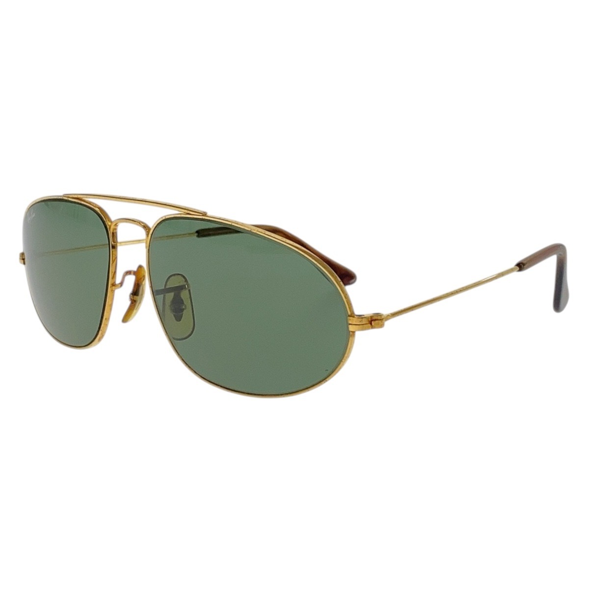 ヴィンテージ B&L RAY-BAN U.S.A グリーン ゴールド金具 ガラス/メタル W1507 WRBJ 5816 サングラス メンズ 503473