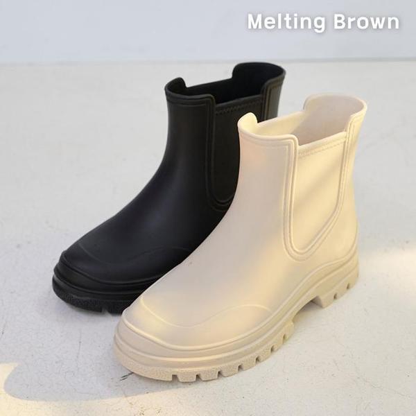 女性カジュアルチェルシーブーツレインブーツ2カラー