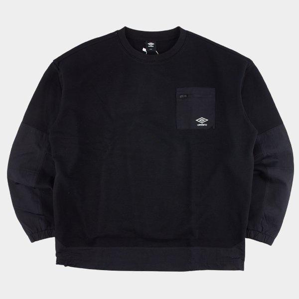 ウェイファインダー ウーブンBITニット スウェットシャツ UQ121CFS13 BLK