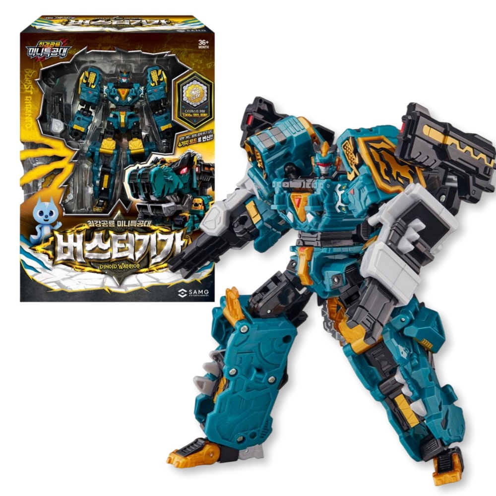 【公式】ミニフォース DINOID WARRIOR ミニフォースバスターギガ MINI FORCE BURST GIGANTO 変身ロボット