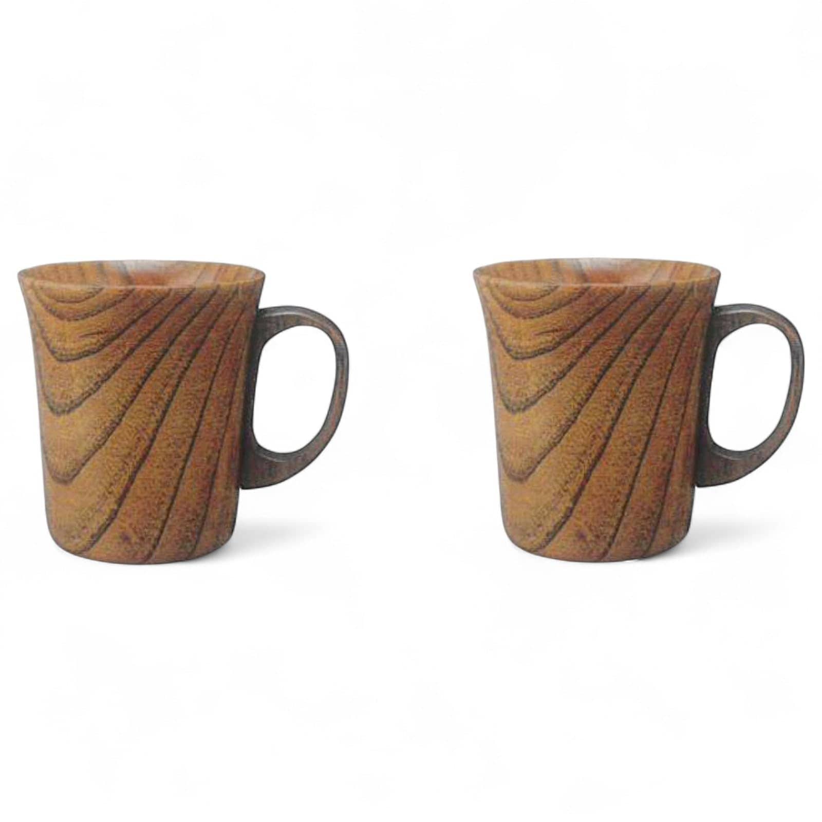 J-kitchens 湯呑 2pcs セット 木の膳 ナチュラル ディナーウェア 木製 NO.171825