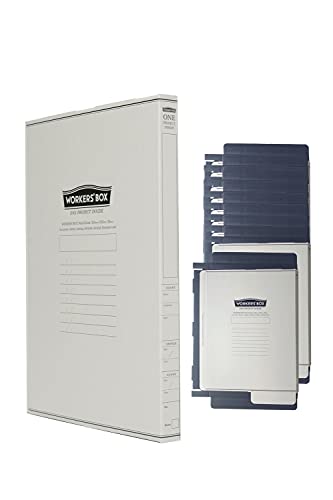 ハイモジモジ ワーカーズボックス 紙製A4書類収納箱 自分で組立 10冊セット HMWB-1815