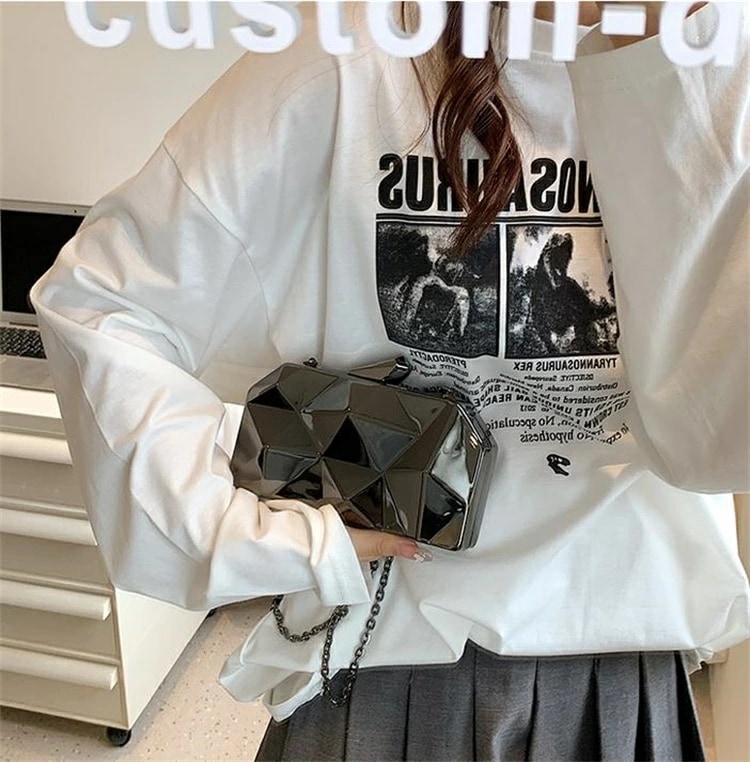 大幅 チェーンバッグ ファッション トレンド 洋風 ショルダーバッグ[K](T)
