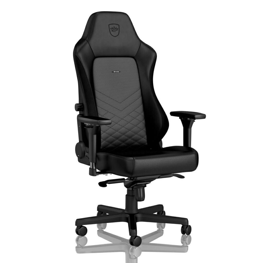noblechairs [NBL-HRO-PU-BLA-SGL] HERO ワーキングチェア ブラックステッチ