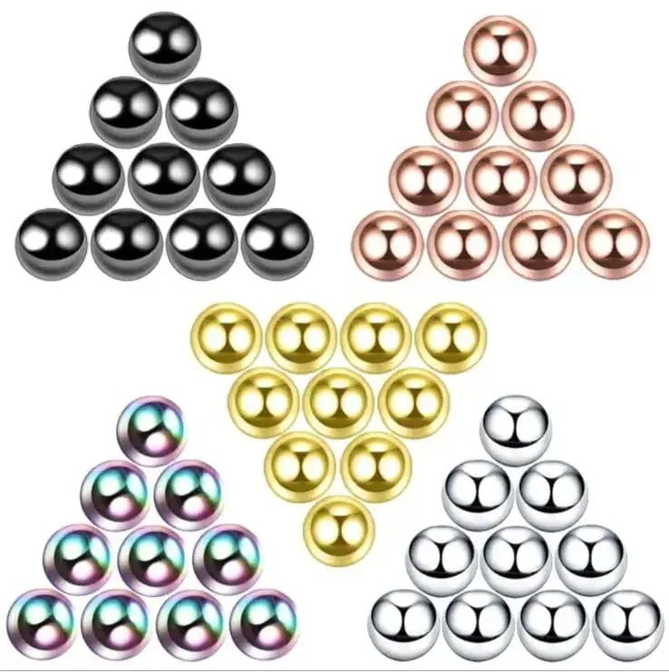 メガ割14G12G ボディピアス 付属品 ボール １０枚組み ボールサイズ3ｍｍ４ｍｍ５ｍｍ6ｍｍ キャッチ1277