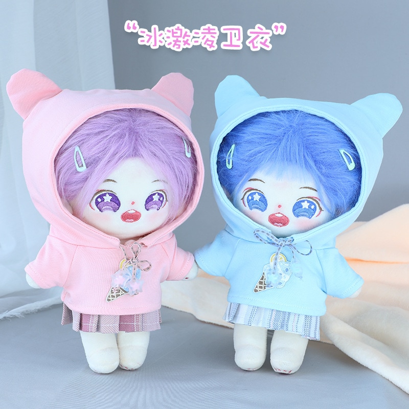 着せ替え人形 20cm ぬいぐるみ服 洋服 無属性 綿人形 アイスクリーム パーカー 韓国 コットンドール ミニ洋服 日常服人形 韓国ファッション アイドル衣装 キャラクター ドール 人形 韓流 グッ