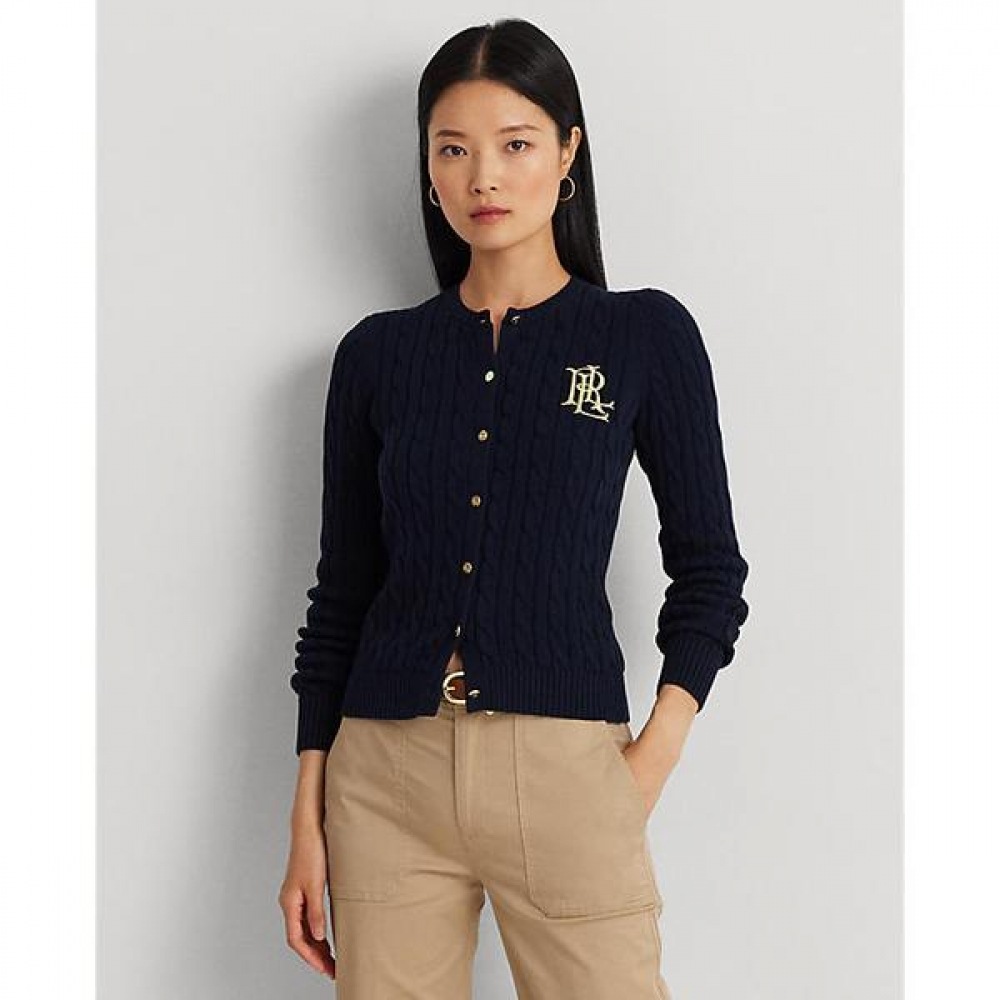 ローレン ラルフ ローレン ケーブル ニット コットン カーディガン WMLRSWES6820606410